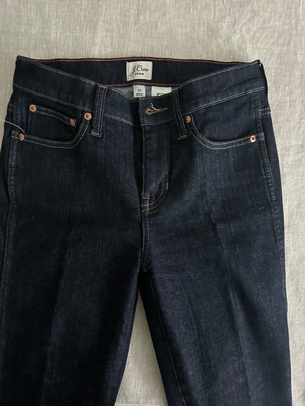 J. Crew Women's 28” Dark Indigo Straight leg Jeans